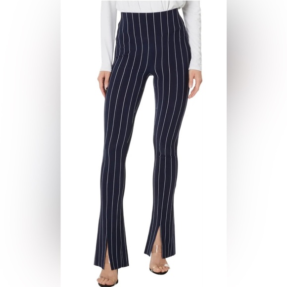 Norma Kamali Pants - SOLDNorma Kamali Women’s Split Hem Spat Leggings.Color:Woven Pinstripe.SizeLarge